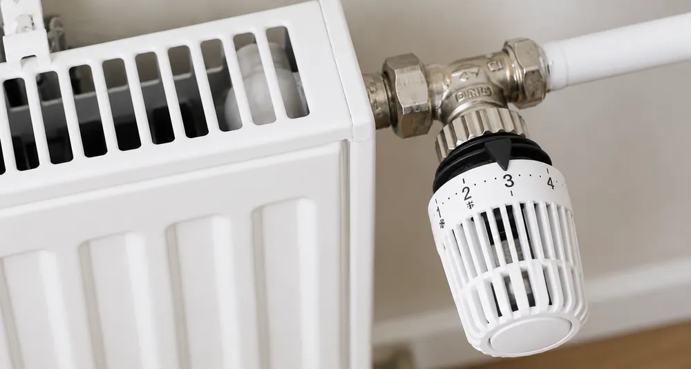 Thermostaatkraan op een radiator